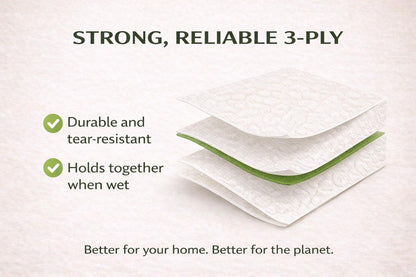 Panda Leaf Premium Bamboo Toilet Paper 9 Rolls – 3 Ply Ultra Soft & Strong, 250 Sheets Per Roll, Extra Large Sheets, Plastic-Free Packaging, Biodegradable & Septic Safe